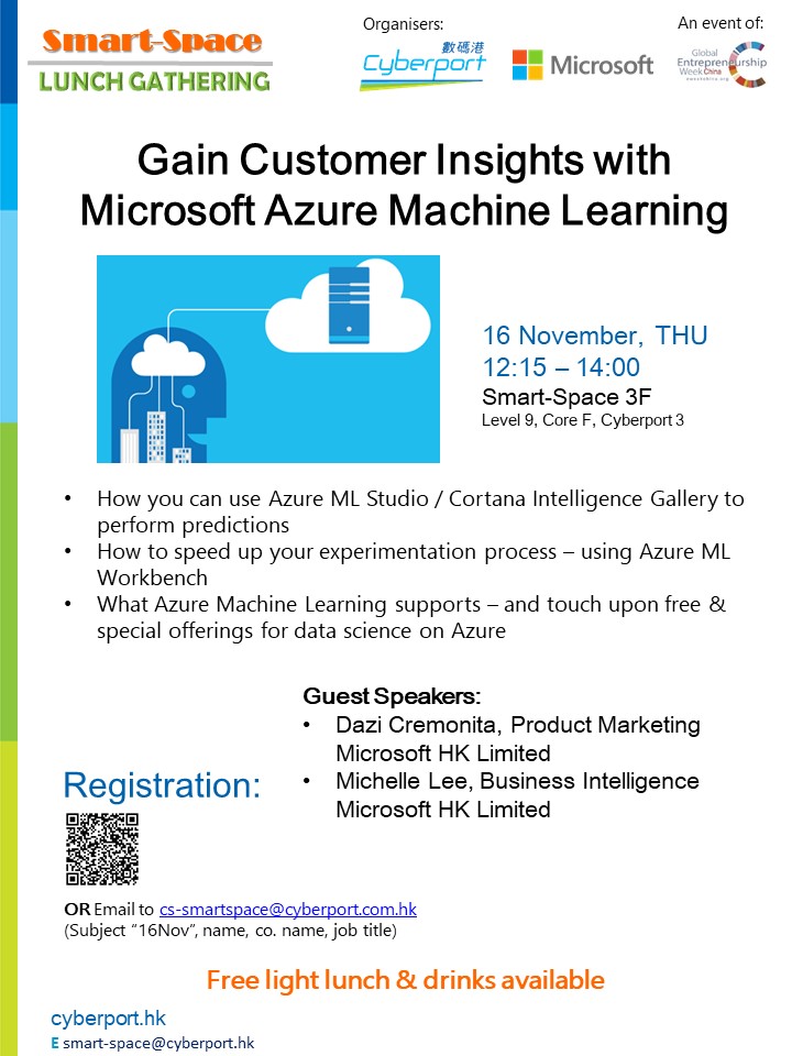 Smart-Space Lunch Gathering: Gain Customer Insights with Microsoft Azure Machine Learning