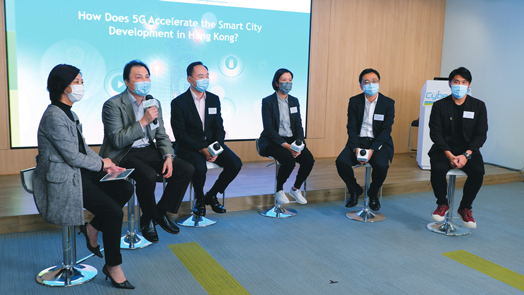 四大電訊商與數碼港初創透過「Cyberport Community Connect」計劃，探討5G如何推動香港在智慧城市及數碼娛樂的發展。